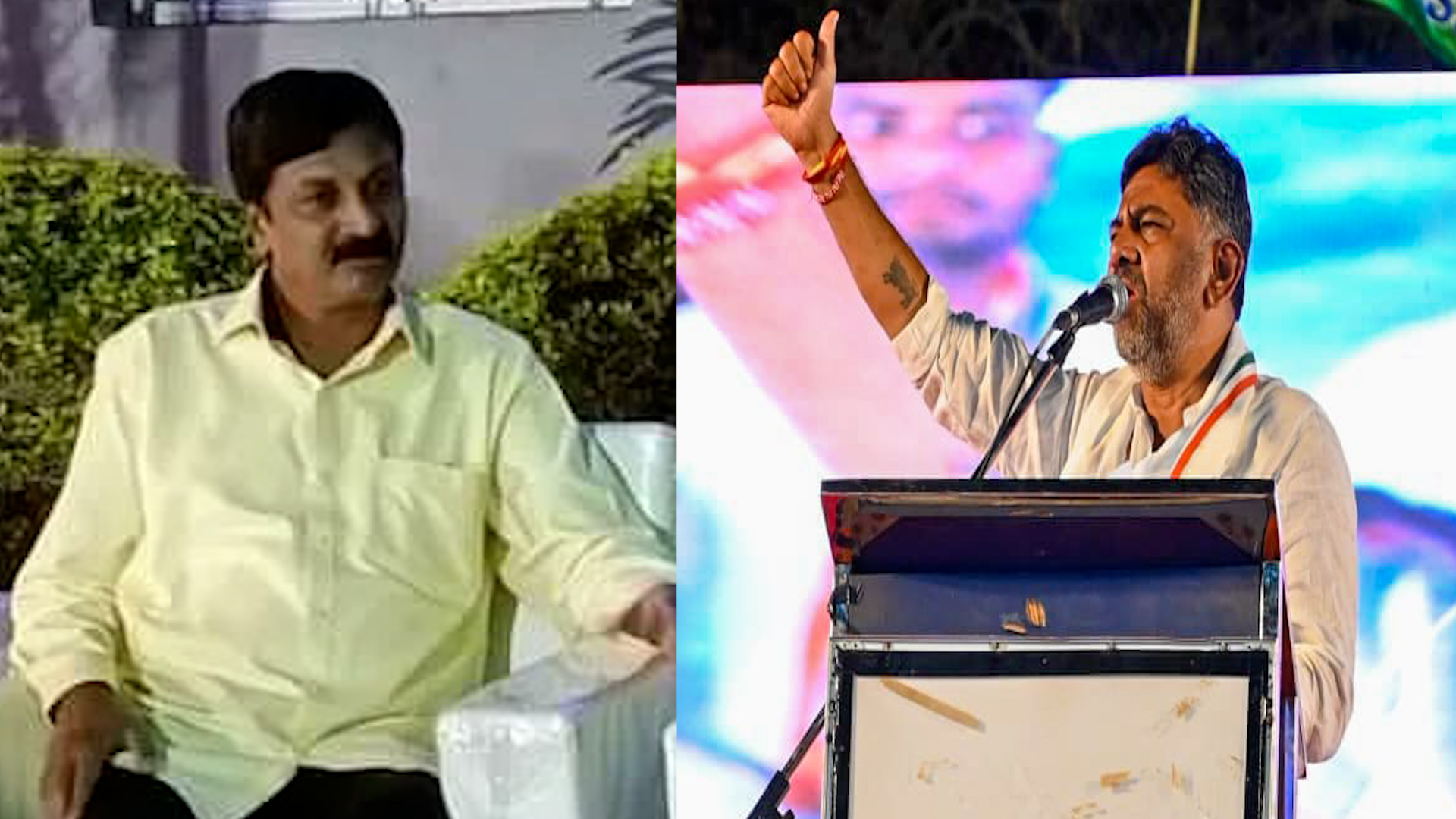 DK Shivakumar's wife told him not to leave the party for any third party: Ramesh Jarkiholi