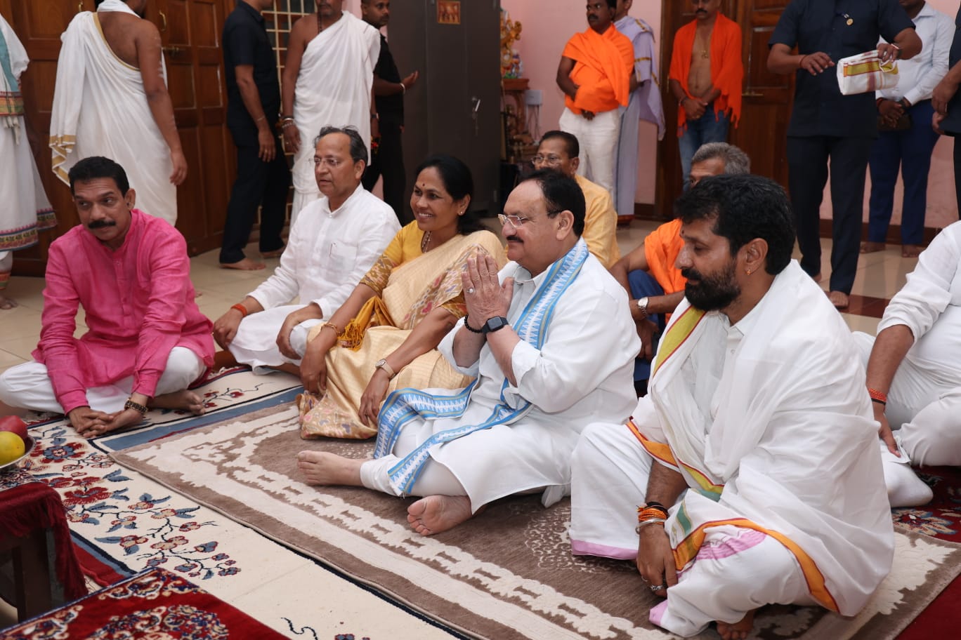 BJP National President J.P. Nadda's Visit to Sri Kshetra Sringeri