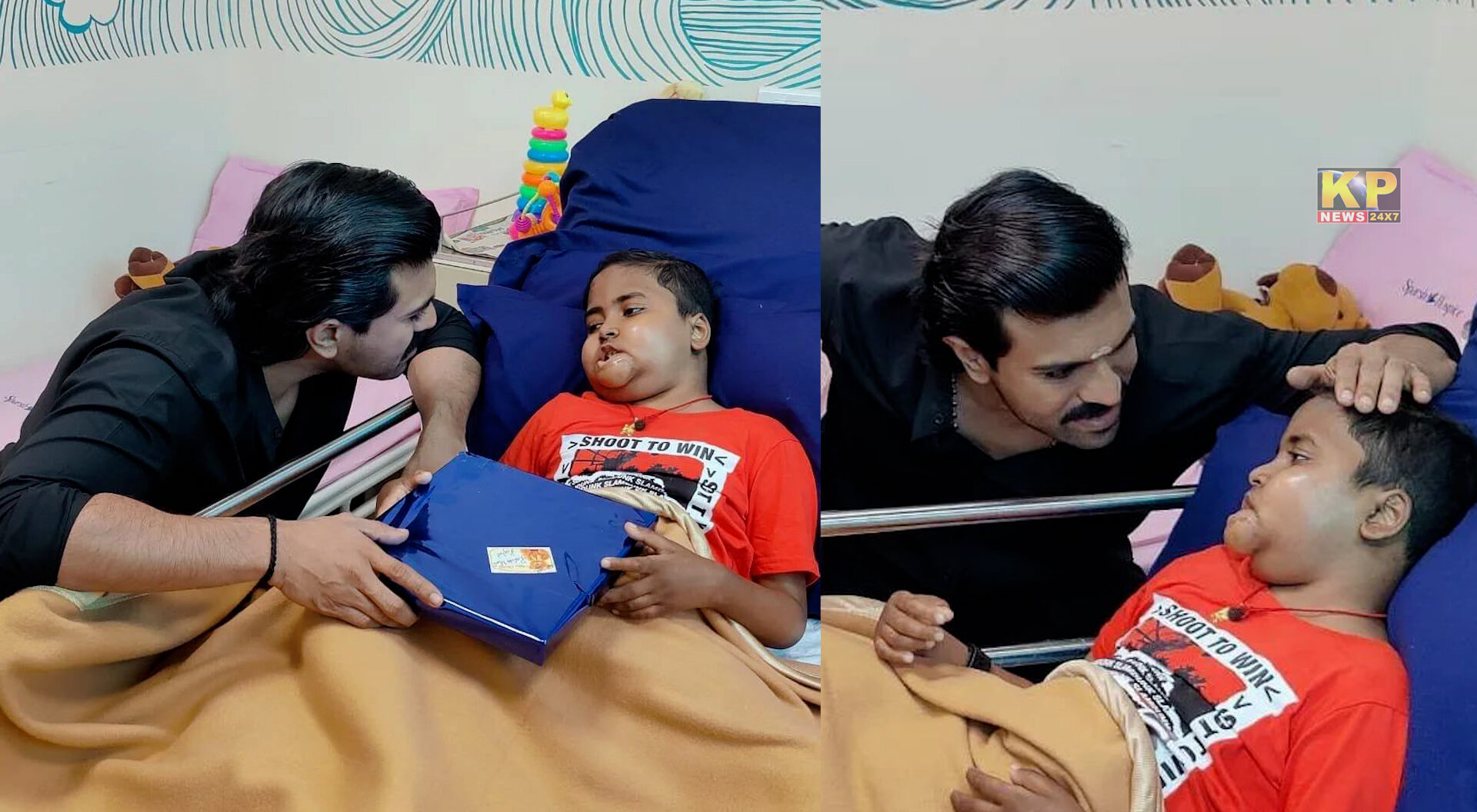 " Actor Ramcharan Teja Fulfills the Wish of a Young Cancer Patient"