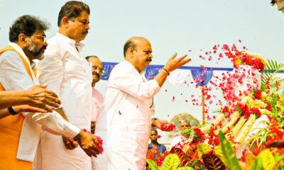 Basava Jayanti: CM Bommai, Minister R, Ashok pay homage to Basavanna's statue