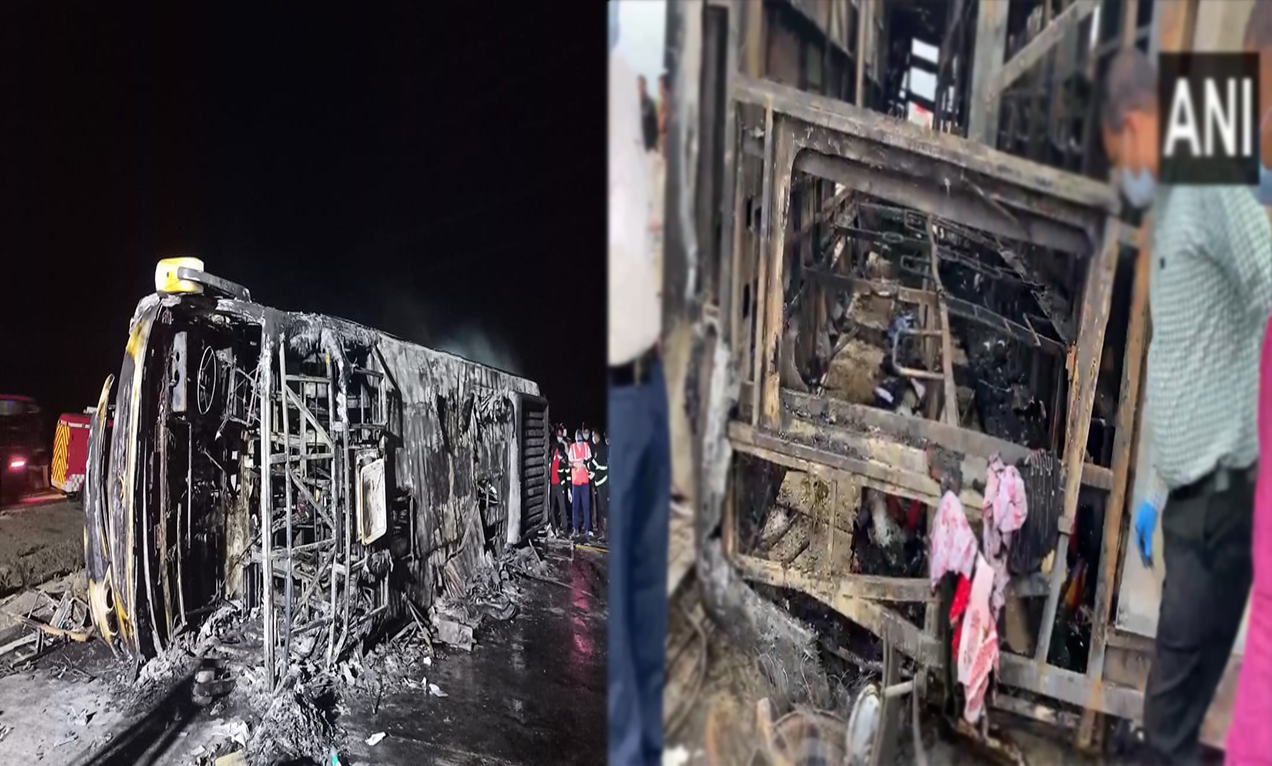 Tragic Bus Fire in Maharashtra's Buldhana District Claims 25 Lives