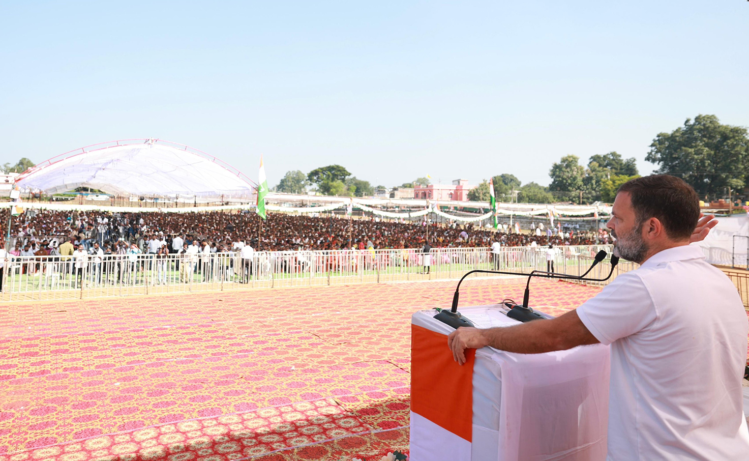 Rahul Gandhi Pledges Free Education in Chhattisgarh Schools and Colleges if Congress Remains in Power