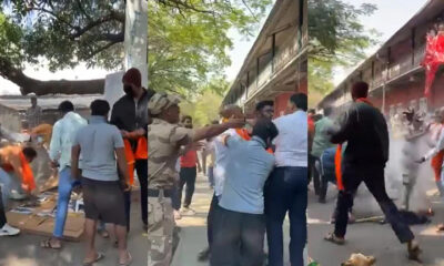 Hindutva Mob Attacks Pune FTII, Burns Babri Demolition Banners