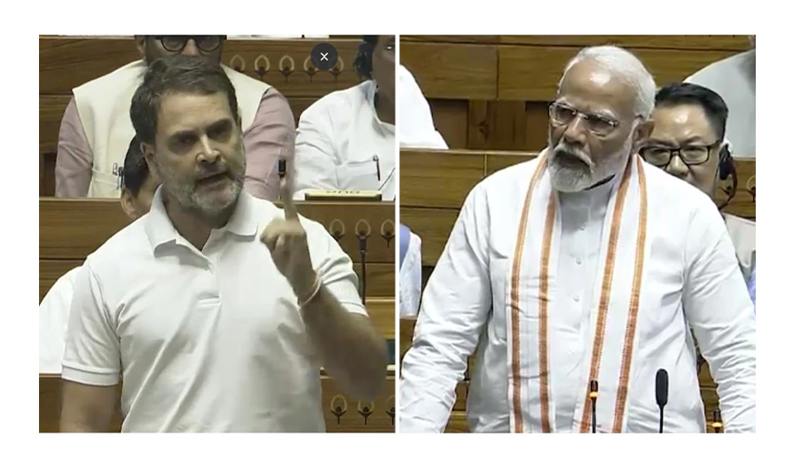 Rahul Gandhi vs PM Modi in Lok Sabha over 'Hindu' Remarks